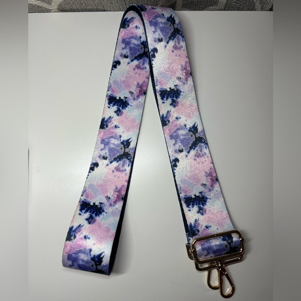TIE-DYE PRINTED GUITAR STRAP FOR CROSSBODY HANDBAG WEAR